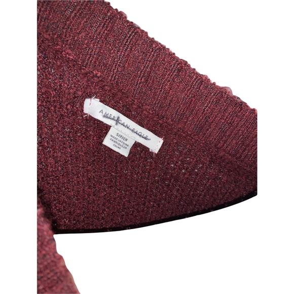 American Eagle Brown / Tan Striped V Neck Oversized Sweater S - Picture 5 of 7